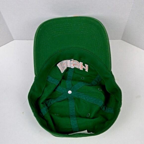 Pacific Headwear Green "Irish" Fitted Hat/Cap Shamrock Tricolour Ireland OSFA - Picture 7 of 8